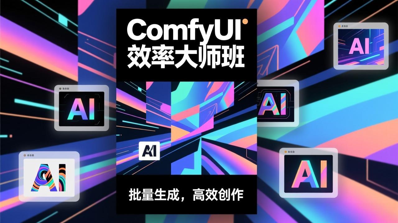 (17107期)ComfyUI效率大师班:工作流搭建,批量生成,将个人AI出图效率提升5-10倍,月接单收入1-3万 (17107期)ComfyUI效率大师班:工作流搭建,批量生成,将个人AI出图效率提升5-10倍,月接单收入1-3万
