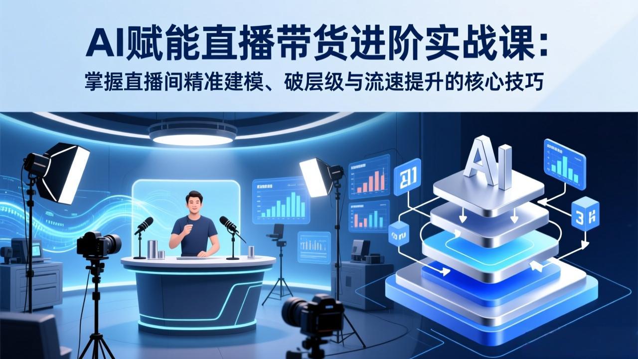 (17405期)AI赋能直播带货进阶实战课:掌握直播间精准建模、破层级与流速提升的核心技巧 (17405期)AI赋能直播带货进阶实战课:掌握直播间精准建模、破层级与流速提升的核心技巧
