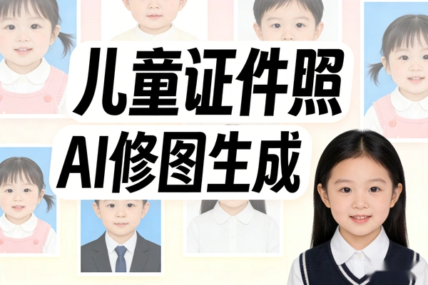 AI儿童入园证件照修图赚钱
