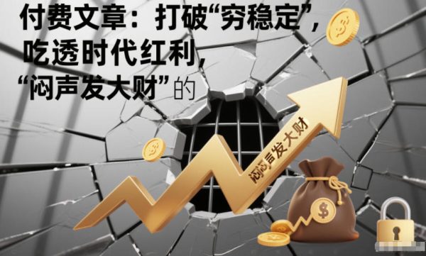 付费文章：打破“穷稳定”，吃透时代红利，“闷声发大财”的终极真谛