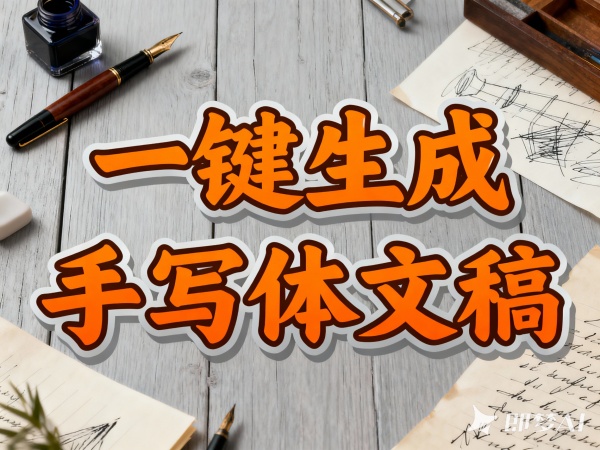 惊艳效果！一键生成手写体文稿，支持自定义字体、背景、光影等，在线使用，纯免费生成