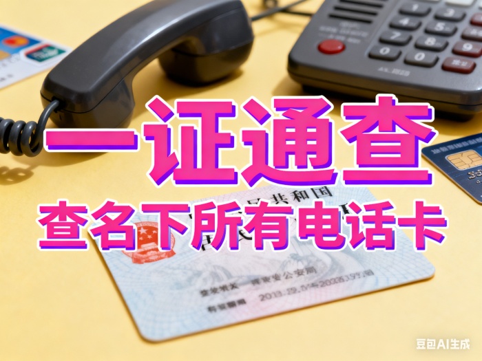 使用“一证通查”查询名下所有运营商电话卡【在线工具】