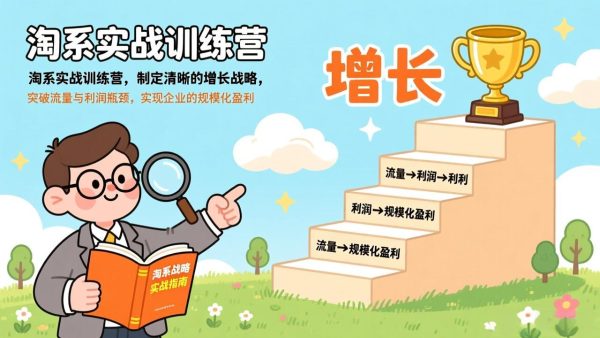 （17325期）淘系实战训练营(更新)，制定清晰的增长战略，突破流量与利润瓶颈，实现企业的规模化盈利