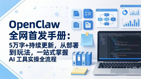 （17611期）OpenClaw 全网首发手册：5万字+持续更新，从部署到玩法，一站式掌握 AI 工具实操全流程