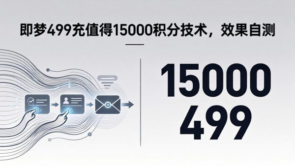 （18093期）即梦499充值得15000积分技术，效果自测