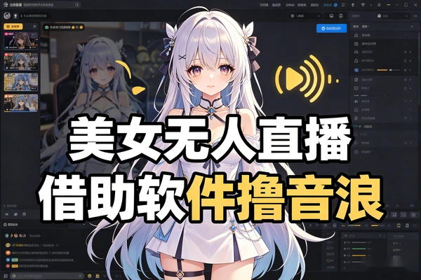 美女无人直播撸音浪