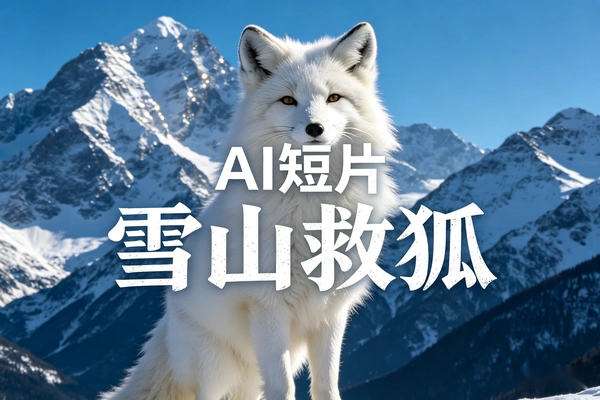 AI短片雪山救狐3步轻松落地
