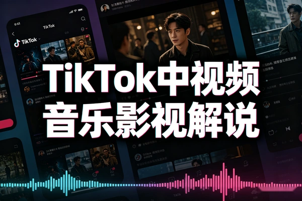 TikTok中视频音乐影视解说动漫赛道