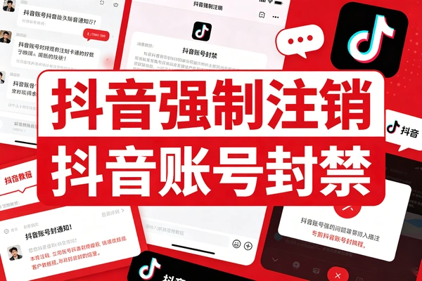抖音账号强制注销封禁状态