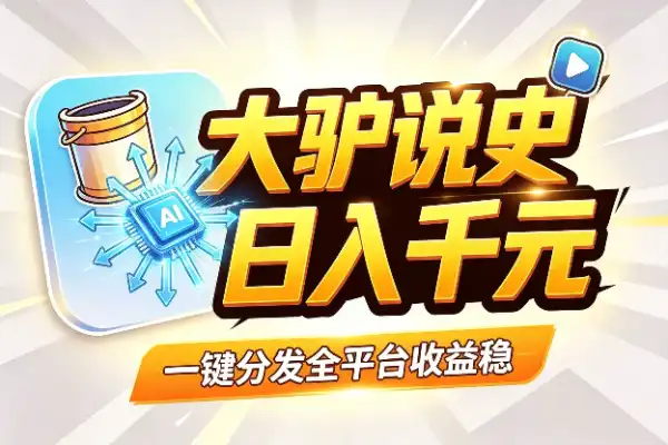 抖音大V亲自教你AI历史视频，新手也能日入四位数